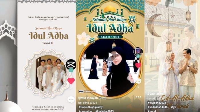 Template CapCut Idul Adha 2023 bentuk twibbon video, bagikan ke WhatsApp
