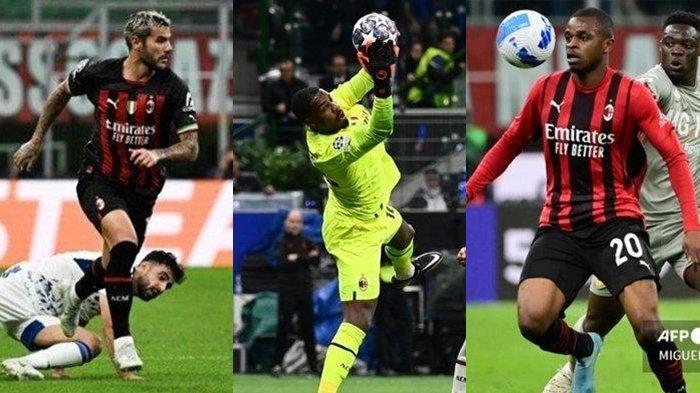 Trio Prancis di AC Milan. Theo Hernandez, Mike Maignan dan Pierre Kalulu dipastikan tidak akan dijual AC Milan pada musim panas ini.