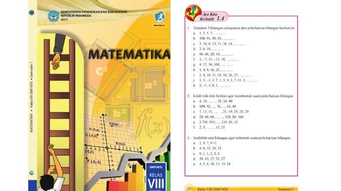 Soal buku Matematika kelas 8 SMP semester 1 halaman 22, cek kunci jawabannya