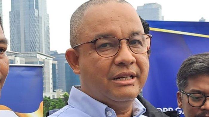 Bakal capres dari Koalisi Perubahan untuk Persatuan Anies Baswedan saat ditemui di kawasan Senopati, Jakarta, Jumat (14/7/2023).