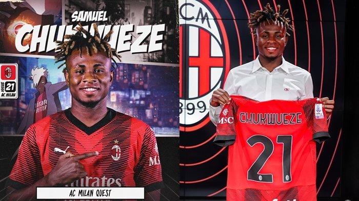 Pemain anyar AC Milan, Samuel Chukwueze. Sejauh ini AC Milan berhasil mendatangkan tujuh pemain anyar.