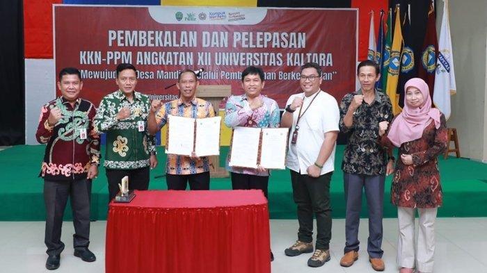 Bertempat di kampus Unikaltar Tanjung Selor, Bupati Bulungan Syarwani, menandatangani surat kesepakatan kerjasama dengan Rektor Unikaltar, Dr Didi Adriansyah, STP, MM pada Kamis (27/2023).