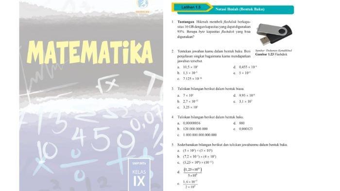 Soal Matematika kelas 9 SMP halaman 55, cek kunci jawabannya