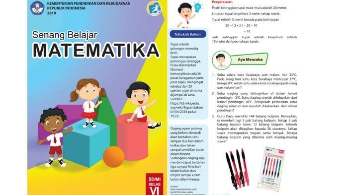 Soal Matematika kelas 6 SD halaman 52, cek kunci jawabannya.