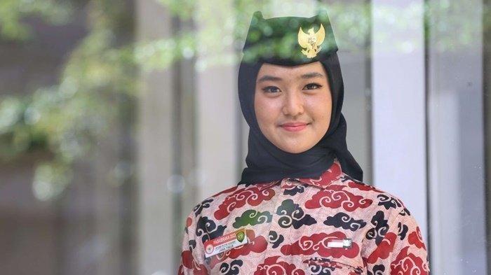 Ayumi Putri Sasaki, Paskibraka Nasional 2022 keturunan Jepang yang dulu viral karena berparas cantik.