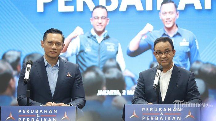 Bakal Capres Anies Baswedan dan Ketua Umum Partai Demokrat Agus Harimurti Yudhoyono (AHY).