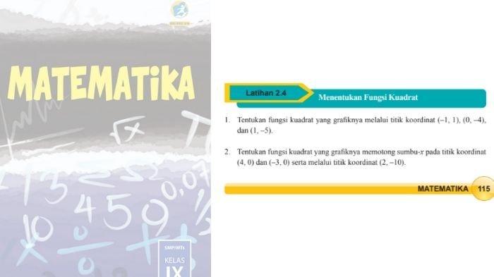 Soal Matematika kelas 9 SMP halaman 115, cek kunci jawabannya.