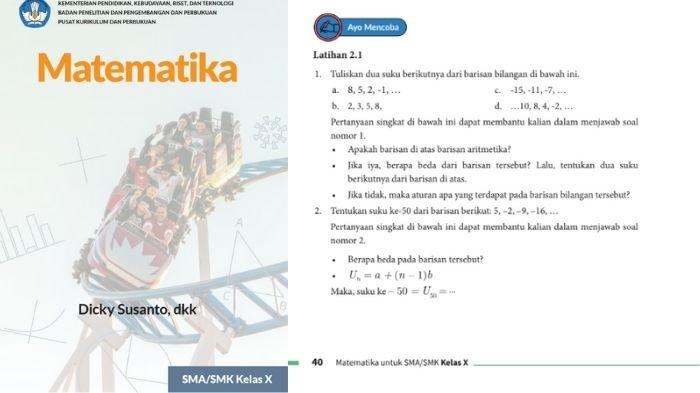 Soal Matematika kelas 10 Kurikulum Merdeka halaman 40, cek kunci jawaban