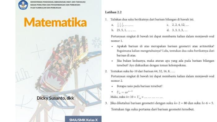 Soal Matematika kelas 10 SMA Kurikulum Merdeka halaman 45, cek kunci jawabannya.