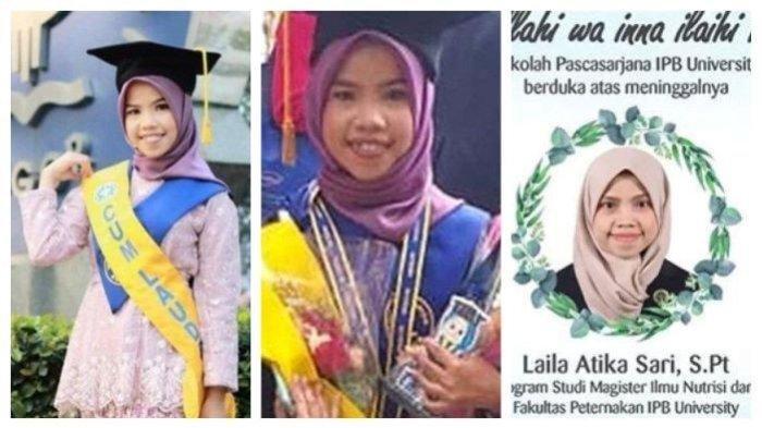 Laila Atika Sari mahasiswi S2 Institut Pertanian Bogor (IPB) korban meninggal dunia akibat kebakaran. Duka dan tangis masih menyelimuti keluarga Laila Atika Sari, mahasiswi S2 IPB yang meninggal terbakar saat penelitian di laboratorium kampus.