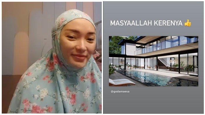 Zaskia Gotik memperlihatkan desain rumah barunya di Balikpapan.