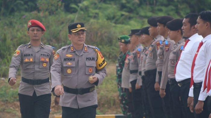 Kepolisian Resor Mahakam Ulu menggelar Operasi Zebra Mahakam 2023. TRIBUNKALTIM.CO/FEBRIAWAN