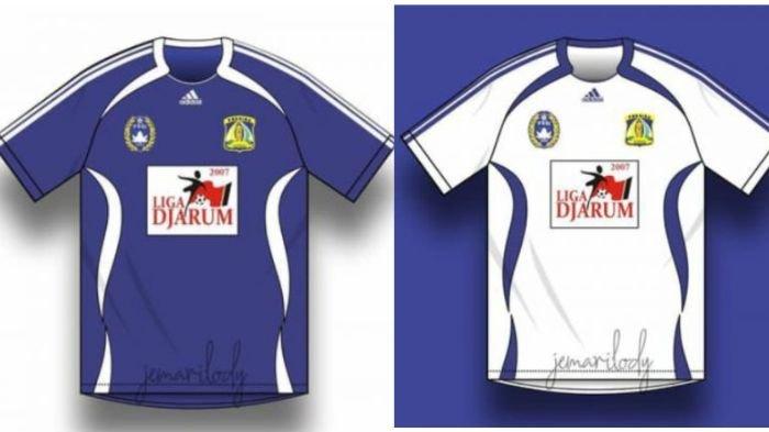 Jersey kandang dan tandang Persiba Balikpapan 2007-2008