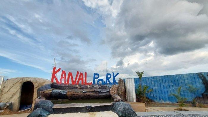 Kanal Park Sangatta, waterpark di Sangatta dengan dilengkapi air terjun yang berkonsep Goa Karst. TRIBUNKALTIM.CO/HO/Owner Kanal Park Sangatta