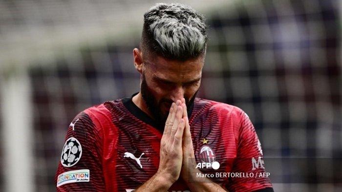 Striker AC Milan, Olivier Giroud. Kini, pemain Prancis itu menjadi salah satu kelemahan bagi AC Milan.
