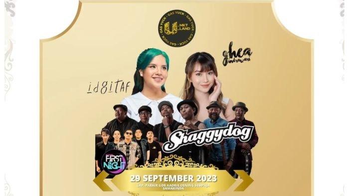 Ghea Indrawari, Idgitaf, hingga Shaggydog hari ini di konser Samarinda, Jumat (29/9/23).