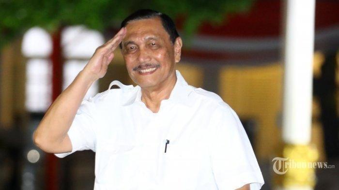 Menko Marves, Luhut Binsar Pandjaitan. Luhut sebut anggaran makan bergizi gratis dan IKN di Kaltim aman di kabinet Prabowo-Gibran.