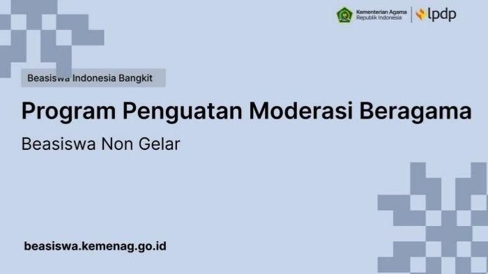 Beasiswa Penguatan Moderasi Beragama.