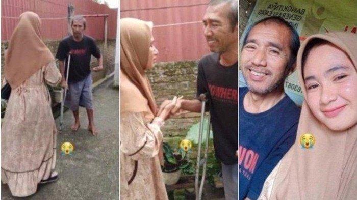 Momen haru pertemuan seorang anak perempuan dengan ayah kandung setelah berusia 22 tahun di Sumatera Utara.