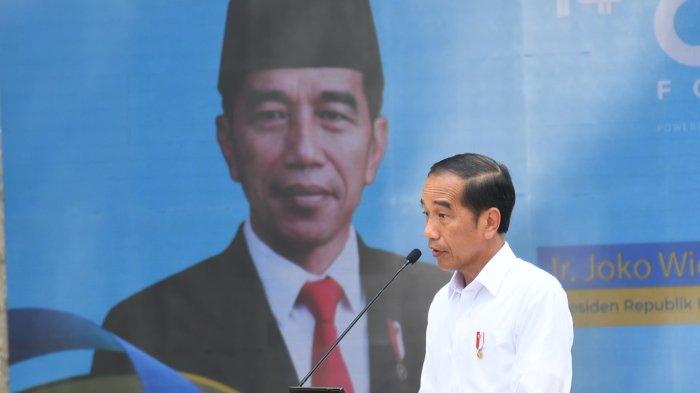 Presiden Jokowi saat berada di IKN Nusantara, Kalimantan Timur pada Kamis (2/11/2023).