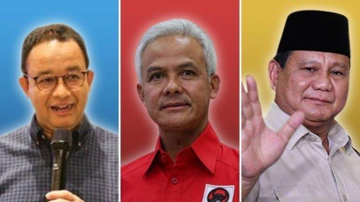 Anies Baswedan, Ganjar Pranowo, Prabowo Subianto