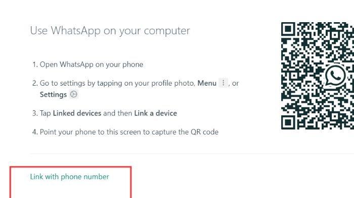 Cara login WhatsApp Web dengan nomor HP