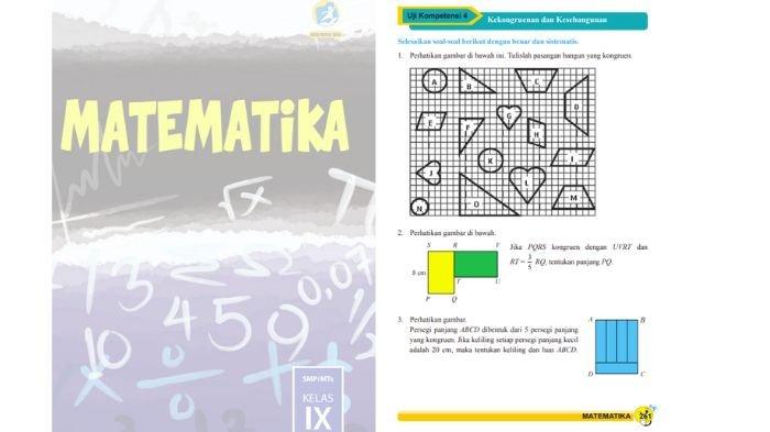 Soal Matematika kelas 9 SMP halaman 261, cek kunci jawabannya.