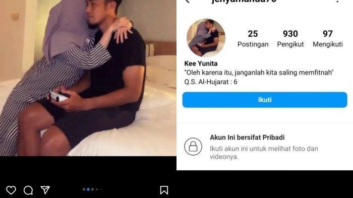 Unggahan Kee Yunita yang diduga selingkuhan Gunawan Dwi Cahyo