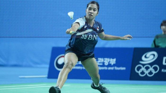 Ester Nurumi Tri Wardoyo. Berikut jadwal badminton Korea Masters 2023 hari ini. Ester tantang Juara Dunia 2022. Live streaming dan score