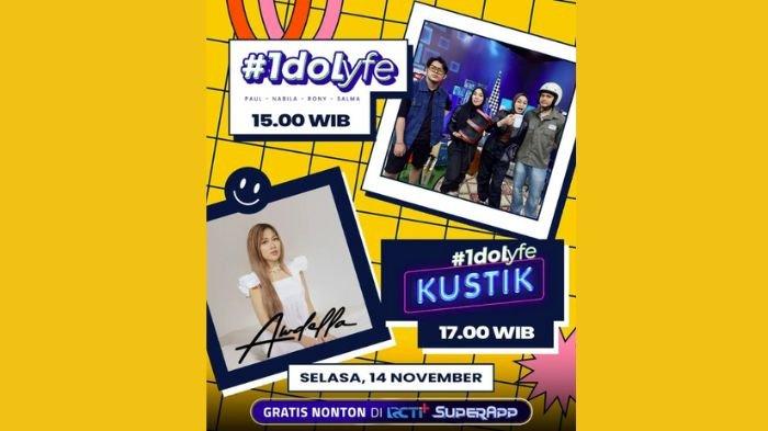 IdoLyfe hari ini bersama Rony, Nabila, Salma, Paul, akses Live Streaming RCTInya, bakal ada Awdella di IdoLyfekustik!