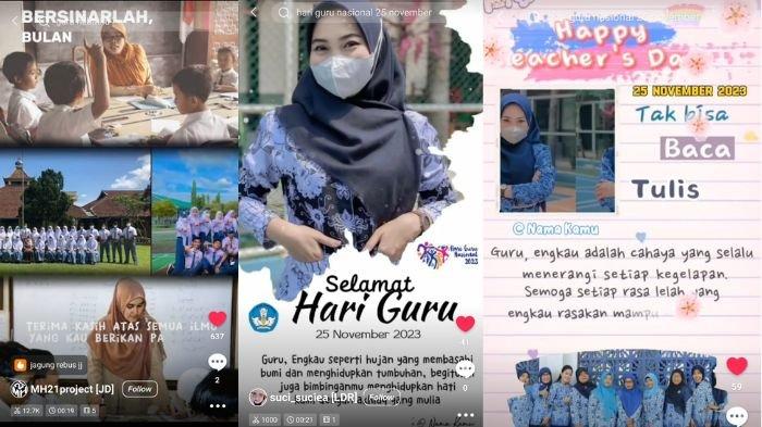 Template CapCut gratis untuk ramaikan Hari Guru Nasional 2023 dengan twibbon video dan bagikan ke media sosial.