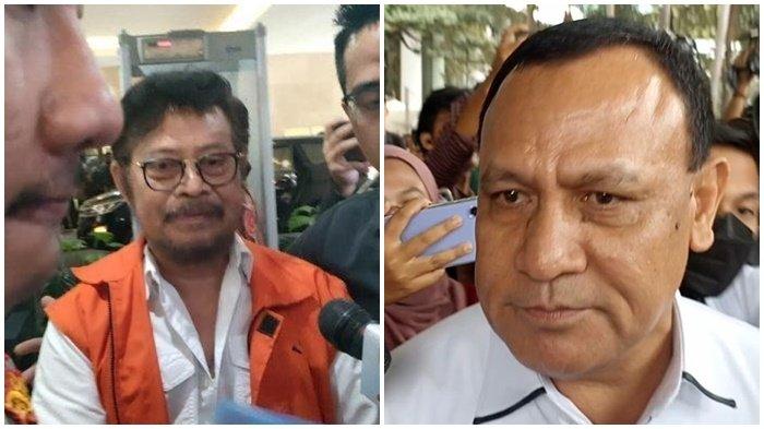 Mantan Menteri Pertanian (Mentan) RI Syahrul Yasin Limpo (SYL) dan Ketua Komisi Pemberantasan Korupsi (KPK) Firli Bahuri