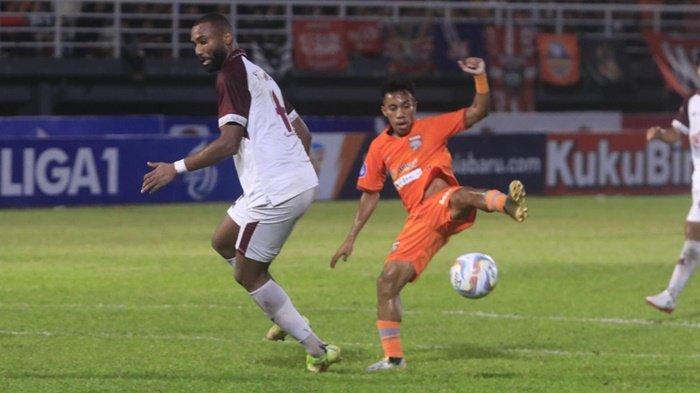Sihran saat bertanding di laga kontra PSM Makassar beberapa waktu lalu. Sihran optimis Borneo FC bisa amankan tiga poin di kandang saat laga kontra Persis Solo pada Senin (27/11/2023) mendatang.