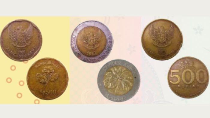 Tiga uang rupiah logam yang baru saja ditarik Bank Indonesia per Desember 2023. Berikut daftar 27 uang rupiah logam yang ditarik dan dinyatakan tidak berlaku selama 2023.