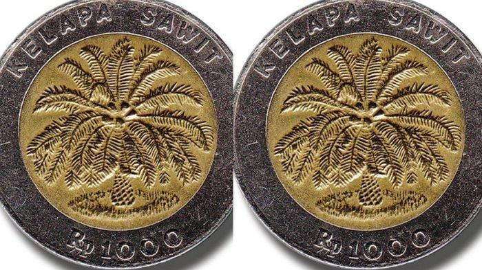 Potret uang koin kelapa sawit 1.000 ditarik dari peredaran oleh Bank Indonesia, kini ramai dijual hingga Rp 5 juta.