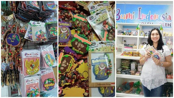 Produk hasil UMKM Kriya milik Elleysia Miftahul Jannah yang dititip di outlet dan bandara.