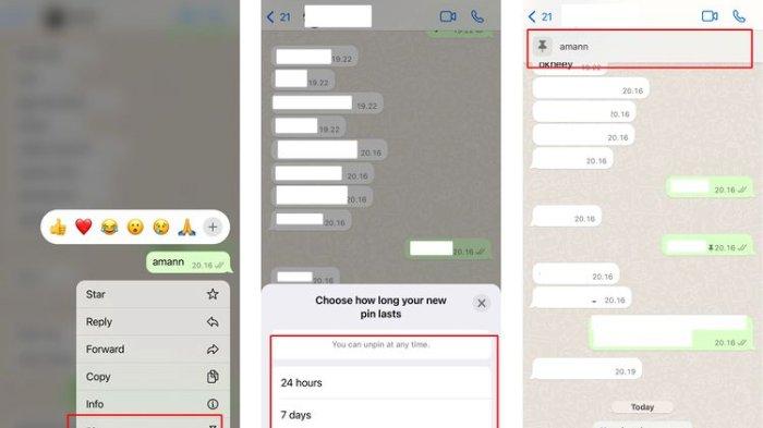 Lihat Foto Ilustrasi cara menyematkan chat WA.