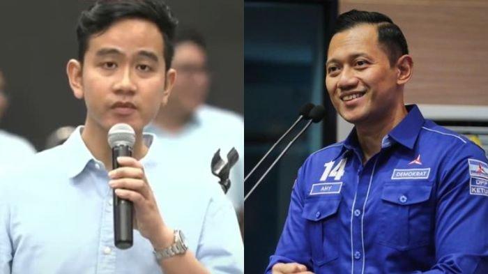 Potret Gibran Rakabuming dan AHY, calon pemimpin RI masa depan versi Prabowo Subianto.