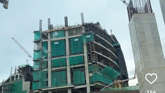 Ilustrasi pembangunan gedung Istana Negara di IKN Nusantara.