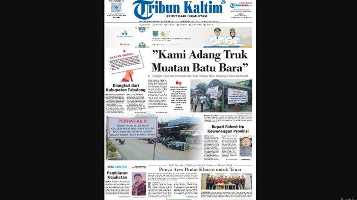 HL Tribun Kaltim 29 Desember 2023.