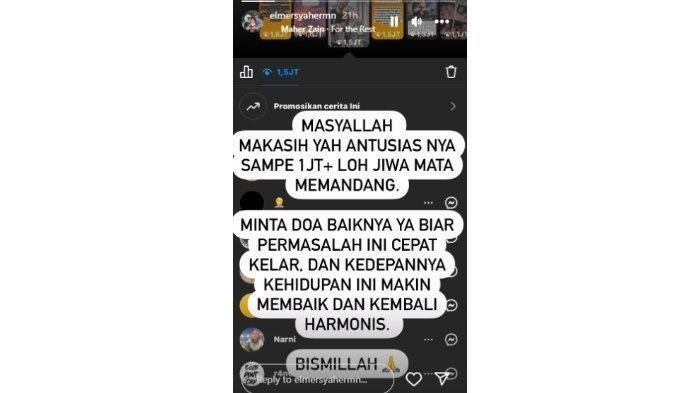 Elmer Syaherman menyatakan niat ingin membenahi rumah tangga dengan Ira Nandha.
