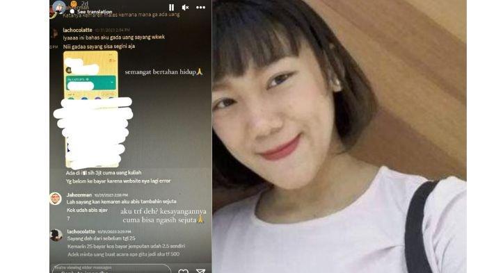 Bukti chat Bella Damaika dengan Elmer, Bella tunjukkan saldo rekeningnya yang saat ini sudah menipis.