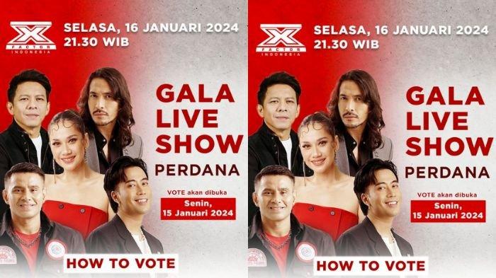 X Factor Indonesia 2024 season 4 malam ini, akses live streaming RCTI untuk menyaksikan Gala Live Show.