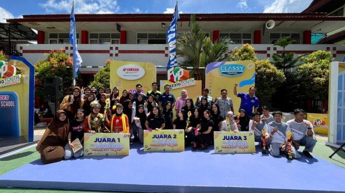 Para Siswa berprestasi di Acara Yamaha GOT Talent SMK Negeri 1 Samarinda