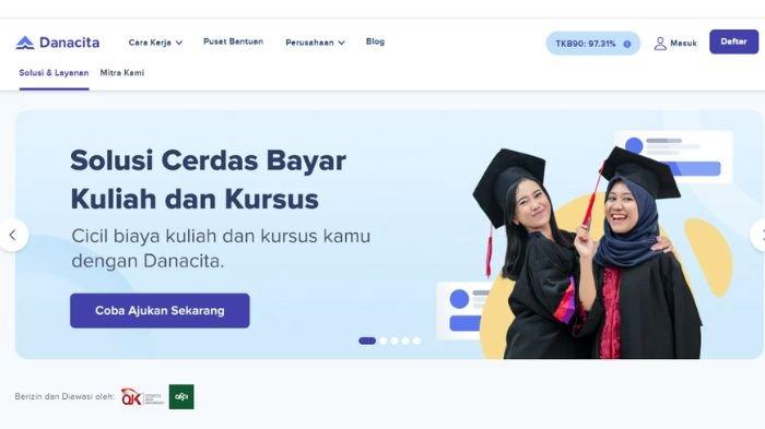 Danacita, layanan pinjaman online atau pinjol untuk para mahasiswa mencicil biaya kuliah. Danacita viral usai beri pinjaman UKT di ITB, simak daftar 86 perguruan tinggi yang bekerja sama dengan Danacita.