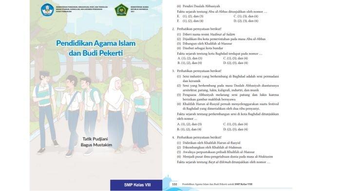 Soal Agama Islam kelas 8 Kurikulum Merdeka halaman 132, cek kunci jawabannya.