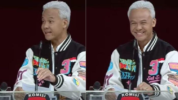 Ganjar Pranowo dalam Debat Capres 2024 terakhir tadi malam, Minggu (4/2/2024). Dalam sesi tanya jawab, Ganjar ingatkan Prabowo soal jejak digital tak akan pernah hilang.