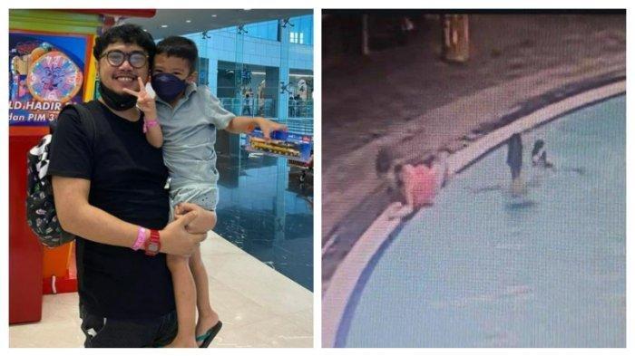 Ayah Dante, Angger Dimas mengaku tak bisa berkata apapun setelah melihat CCTV yang merekam detik-detik YA, kekasih Tamara diduga menenggelamkan Dante.