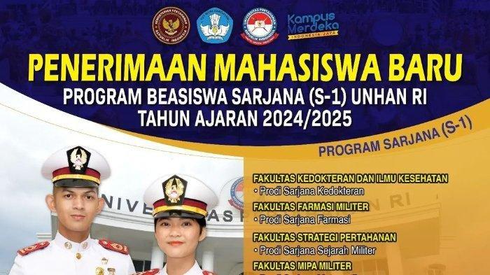 Beasiswa Unhan 2024 Jenjang S1 buka pendaftaran, berikut syarat dan cara daftarnya,.