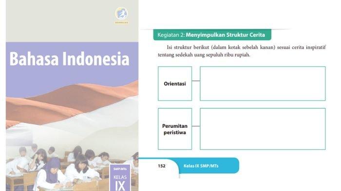 Soal Bahasa Indonesia Kelas 9 halaman 152 Kurikulum 2013 Semester 2, berikut kunci jawabannya.